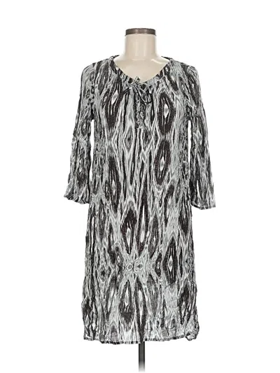 Pre-owned Velvet Casual Dress In Gray