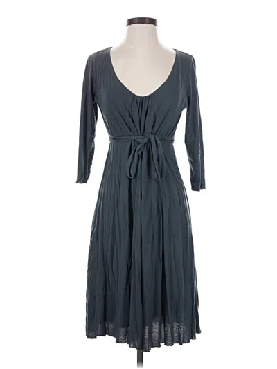 Pre-owned Velvet Casual Dress In Gray
