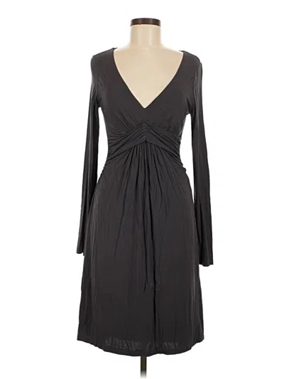 Pre-owned Velvet Casual Dress In Gray