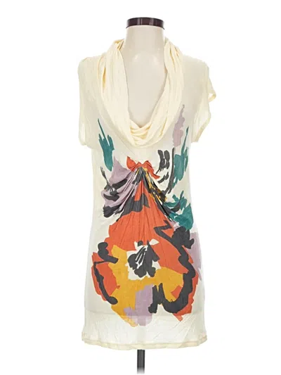 Pre-owned Velvet Casual Dress In Ivory