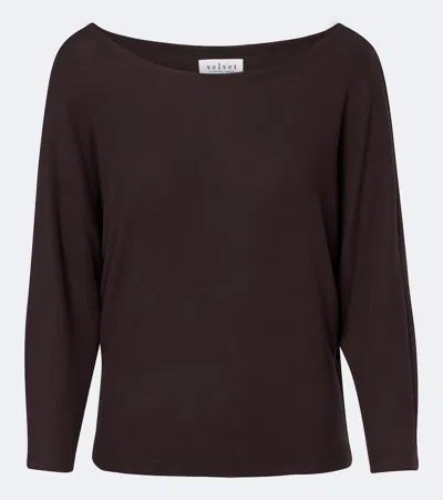 Velvet Cecilia Sweater In Brown