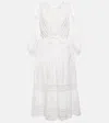 Velvet Chanelle Cotton Midi Dress In White