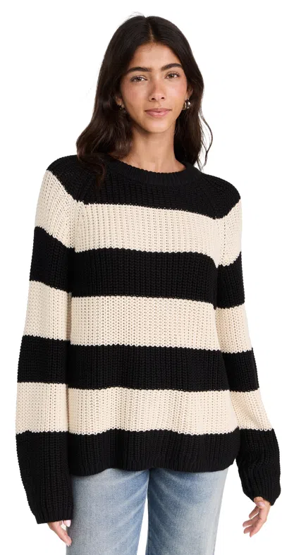 Velvet Ciara Sweater In Black/ivory