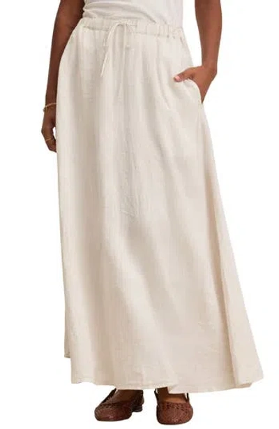 Velvet Cleowade Linen Maxi Skirt In Neutral
