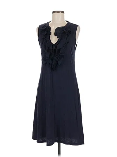 Pre-owned Velvet Cocktail Dress In Blue