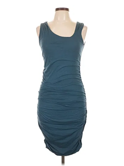 Pre-owned Velvet Cocktail Dress In Blue