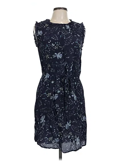 Pre-owned Velvet Cocktail Dress In Blue