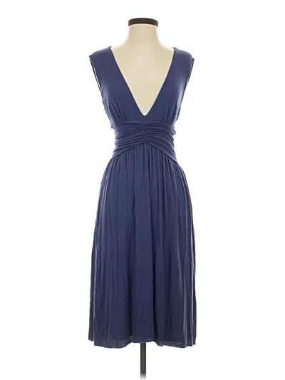 Pre-owned Velvet Cocktail Dress In Blue