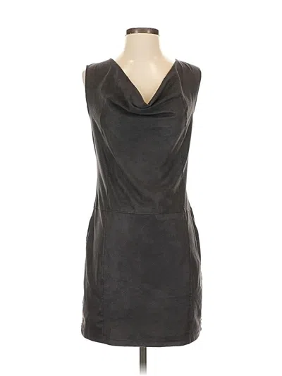 Pre-owned Velvet Cocktail Dress In Gray
