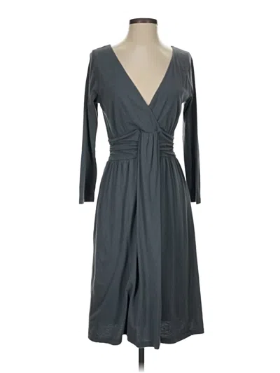 Pre-owned Velvet Cocktail Dress In Gray