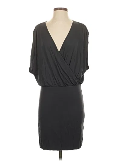 Pre-owned Velvet Cocktail Dress In Gray