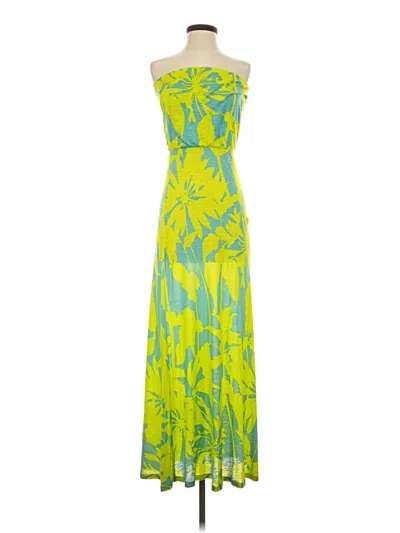Pre-owned Velvet Cocktail Dress In Green