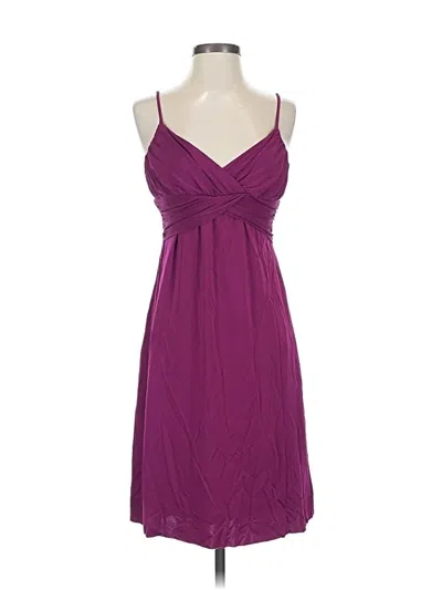 Pre-owned Velvet Cocktail Dress In Purple