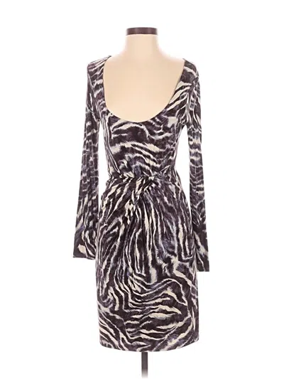 Pre-owned Velvet Cocktail Dress In Purple