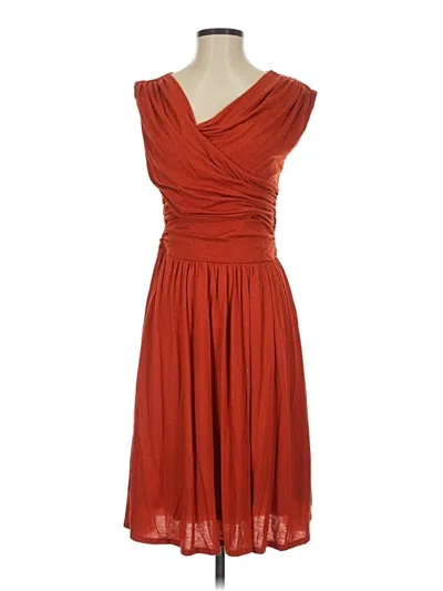 Pre-owned Velvet Cocktail Dress In Red