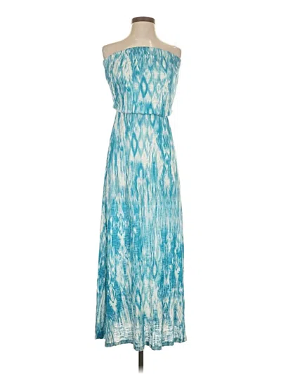 Pre-owned Velvet Cocktail Dress In Teal