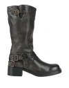 Velvet Cosh Woman Boot Black Size 8 Leather In Black