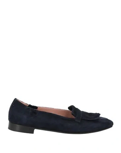 Velvet Cosh Woman Loafers Midnight Blue Size 8 Leather