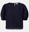 Velvet Dalyn Embroidered Cotton Blouse