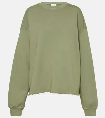 Velvet Dax Cotton Sweatshirt In Green