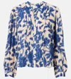 Velvet Elda Printed Crêpe Blouse In Multicoloured