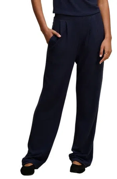 Velvet Eliya Pleated Sweatpants In Blue