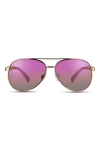 Velvet Eyewear Bonnie Sunglasses In Rose Gold