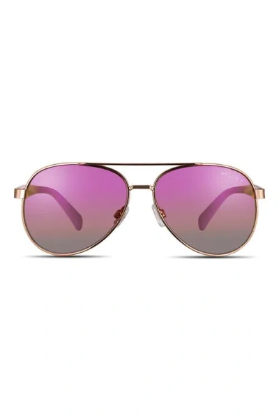 Velvet Eyewear Bonnie Sunglasses In Rose Gold
