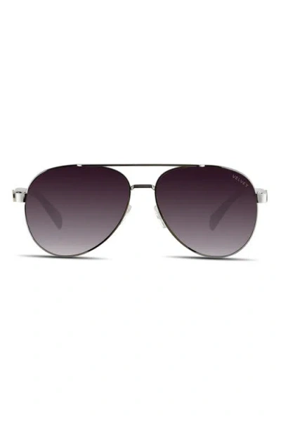 Velvet Eyewear Bonnie Sunglasses In Silver Pol