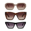 Velvet Eyewear Heart Face Shape Sunglass Style Box In Brown