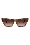 Velvet Eyewear Helen Sunglasses In Light Tortoise
