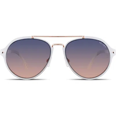 Velvet Eyewear Jesse Sunglass In Blue