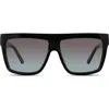 Velvet Eyewear Melania Sunglasses In Black Aqua