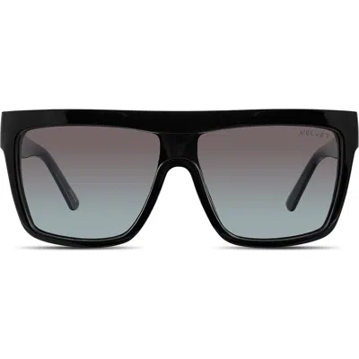 Velvet Eyewear Melania Sunglasses In Black Aqua