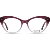 Velvet Eyewear Minnie 54mm Cat Eye Optical Glasses In Plum