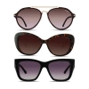 Velvet Eyewear Oval Face Shape Sunglass Style Box In Multi