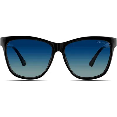 Velvet Eyewear Peace Sunglass In Blue