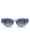 Velvet Eyewear Rosa Sunglasses In Dusty Blue