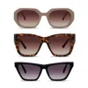 Velvet Eyewear Heart Face Shape Sunglass Style Box In Brown