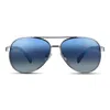Velvet Eyewear Women's  Aviator Flash Sunglass Style - Bonnie - Silver