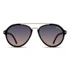 Velvet Eyewear Women's  Aviator Sunglass Style - Jesse - Black