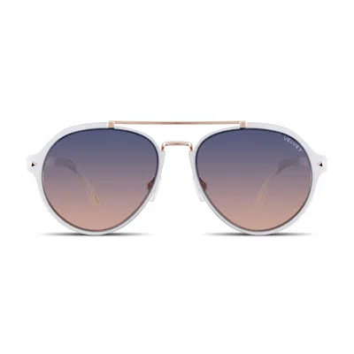 Velvet Eyewear Women's  Aviator Sunglass Style - Jesse - White