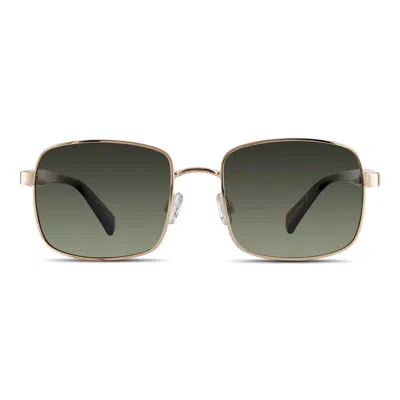 Velvet Eyewear Women's  Navigator Sunglass Style - Ruby- Gold Polarized