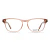 Velvet Eyewear Women's  Square Optical Style - Billie- Crystal Pink