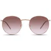 Velvet Eyewear Yokko Sunglasses In Gold Brown