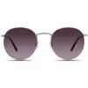 Velvet Eyewear Yokko Sunglasses In Silver Grey