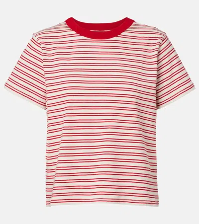 Velvet Foster Striped Cotton Jersey T-shirt In Multi