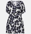 Velvet Hazel Floral Cotton Voile Minidress