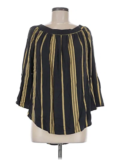 Pre-owned Velvet Heart 3/4 Sleeve Blouse In Black