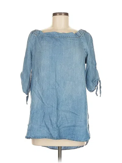 Pre-owned Velvet Heart 3/4 Sleeve Blouse In Blue